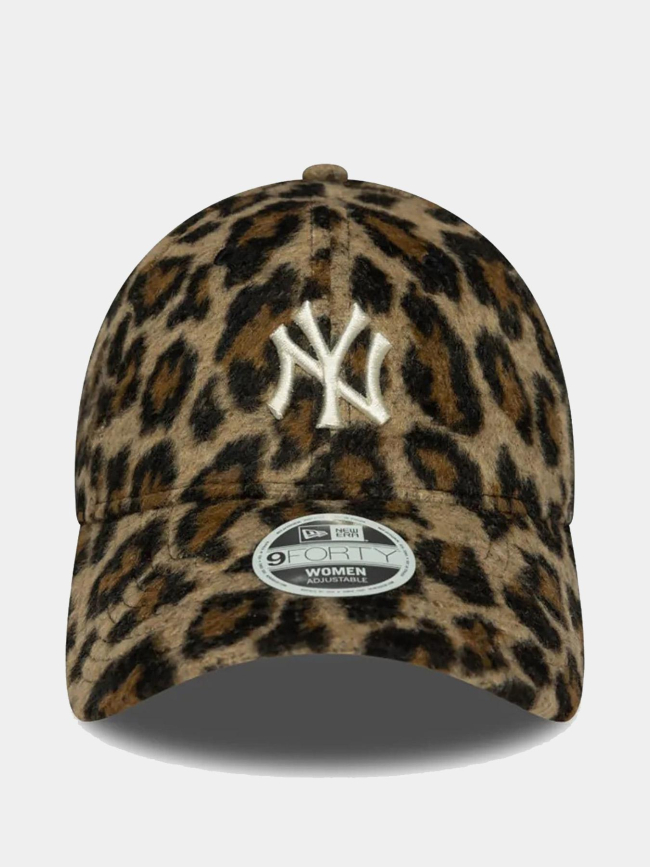 Casquette 9forty NY yankees cosy lepoard marron femme - New Era