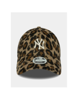 Casquette 9forty NY yankees cosy lepoard marron femme - New Era