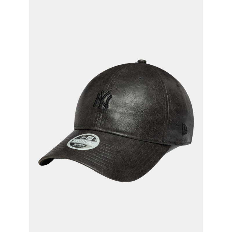 Casquette en similicuir 9twenty  NY yankees noir femme - New Era