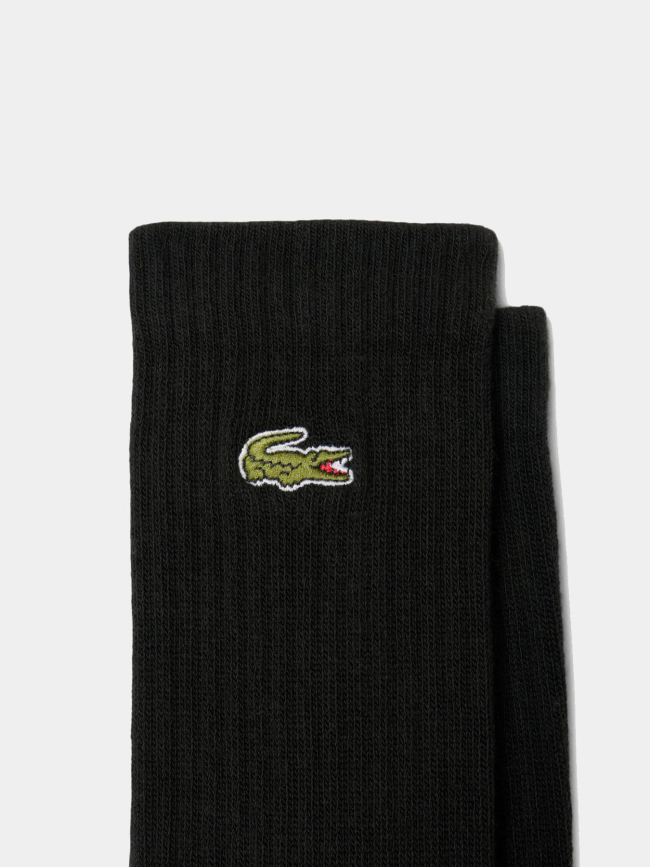 Pack de 3 paires de chaussettes hautes noir - Lacoste