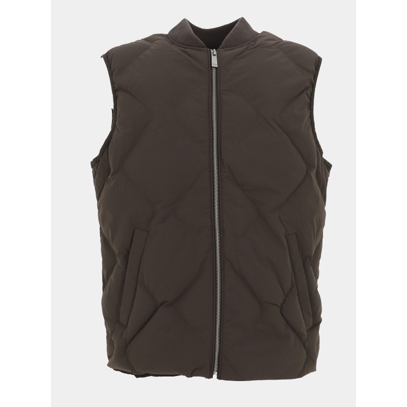 Doudoune sans manches robertino marron homme - Izac