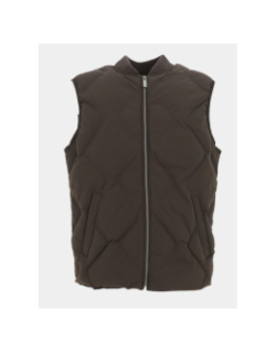 Doudoune sans manches robertino marron homme - Izac