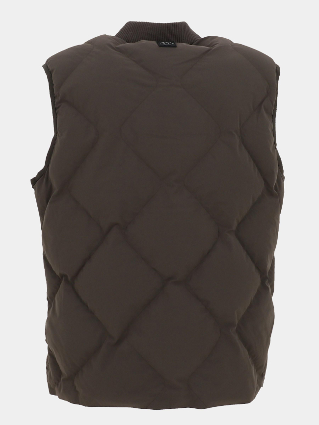 Doudoune sans manches robertino marron homme - Izac