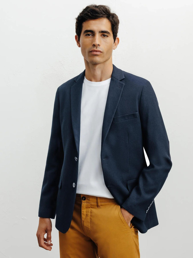 Veste blazer dice bleu marine homme - Izac