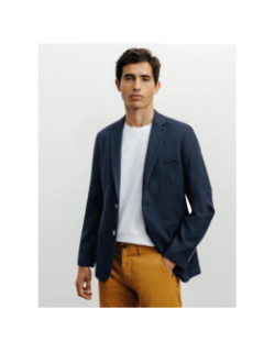Veste blazer dice bleu marine homme - Izac