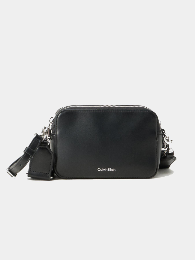 Sac bandoulière à deux bretelles noir femme - Calvin Klein