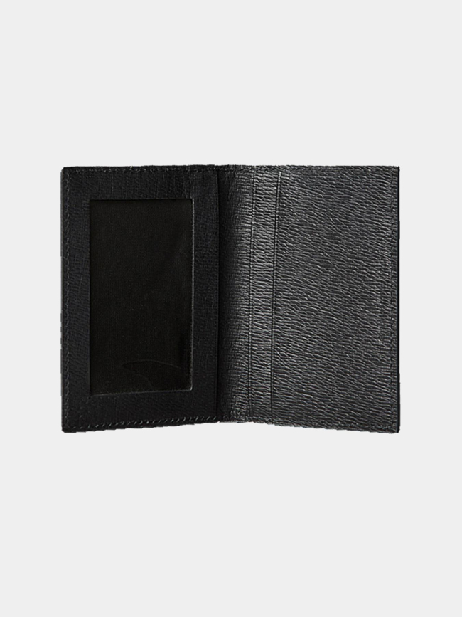 Portefeuille à deux volets en cuir saffiano noir homme - Calvin Klein