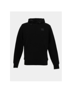 Sweat à capuche square noir homme - Helvetica