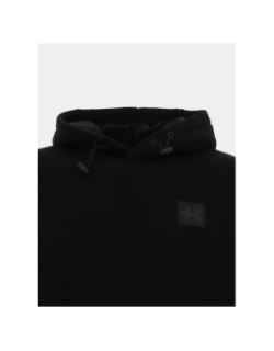 Sweat à capuche square noir homme - Helvetica
