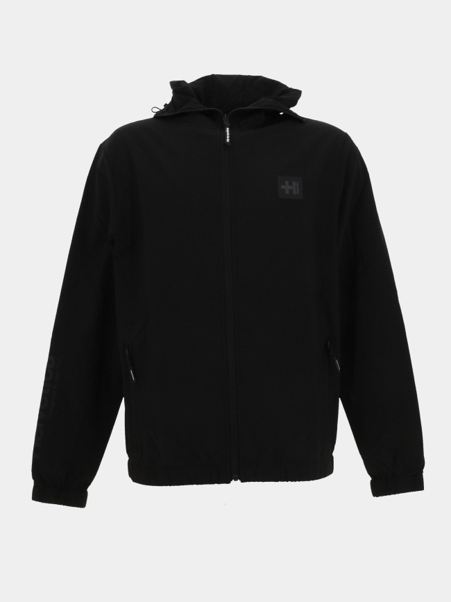 Veste zippée à capuche stroke noir homme - Helvetica