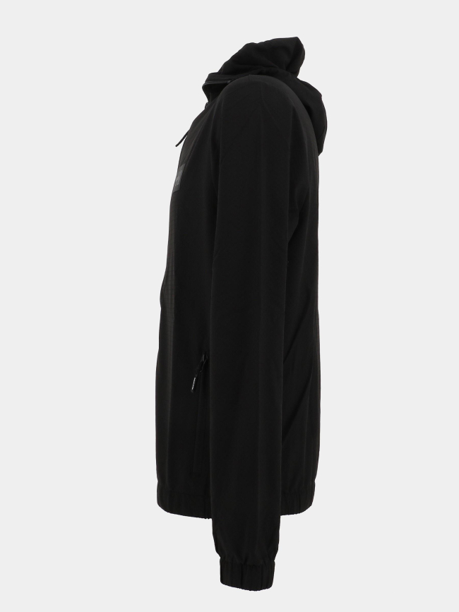 Veste zippée à capuche stroke noir homme - Helvetica