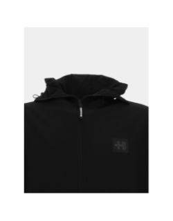 Veste zippée à capuche stroke noir homme - Helvetica