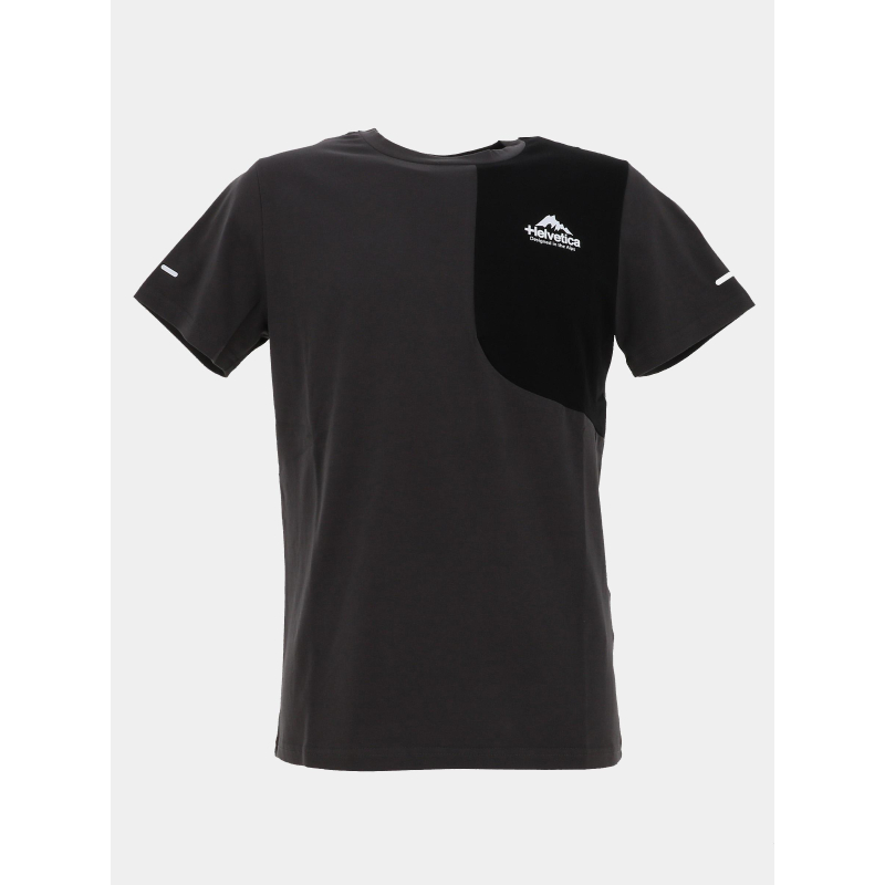 T-shirt swindon gris foncé homme - Helvetica