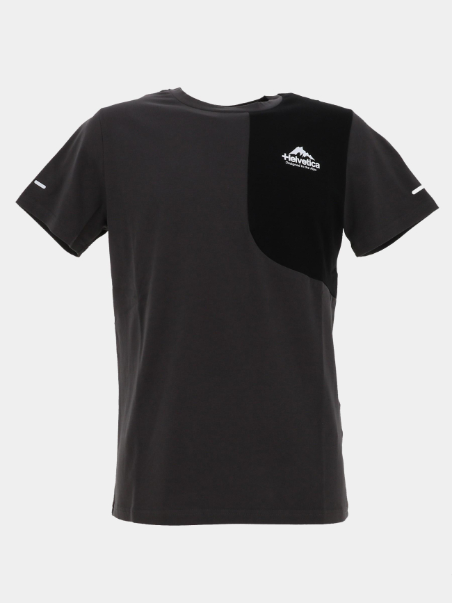 T-shirt swindon gris foncé homme - Helvetica