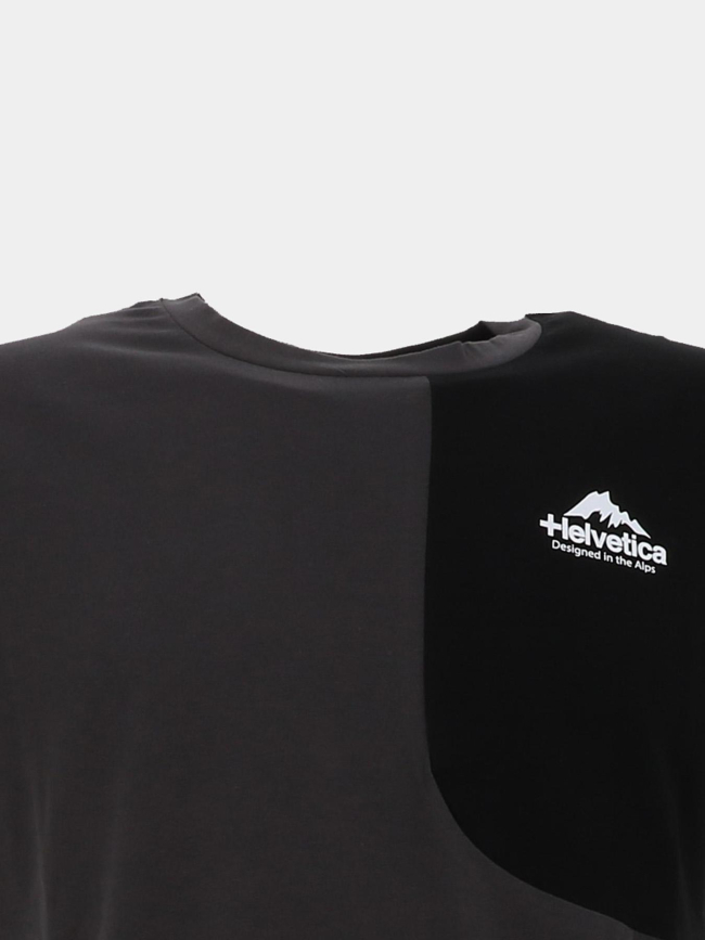 T-shirt swindon gris foncé homme - Helvetica