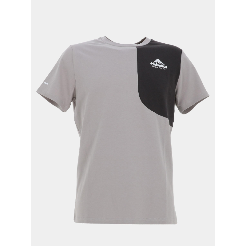 T-shirt swindon rock gris homme - Helvetica