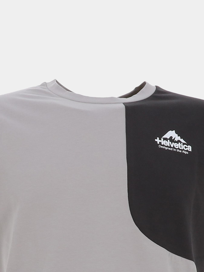 T-shirt swindon rock gris homme - Helvetica