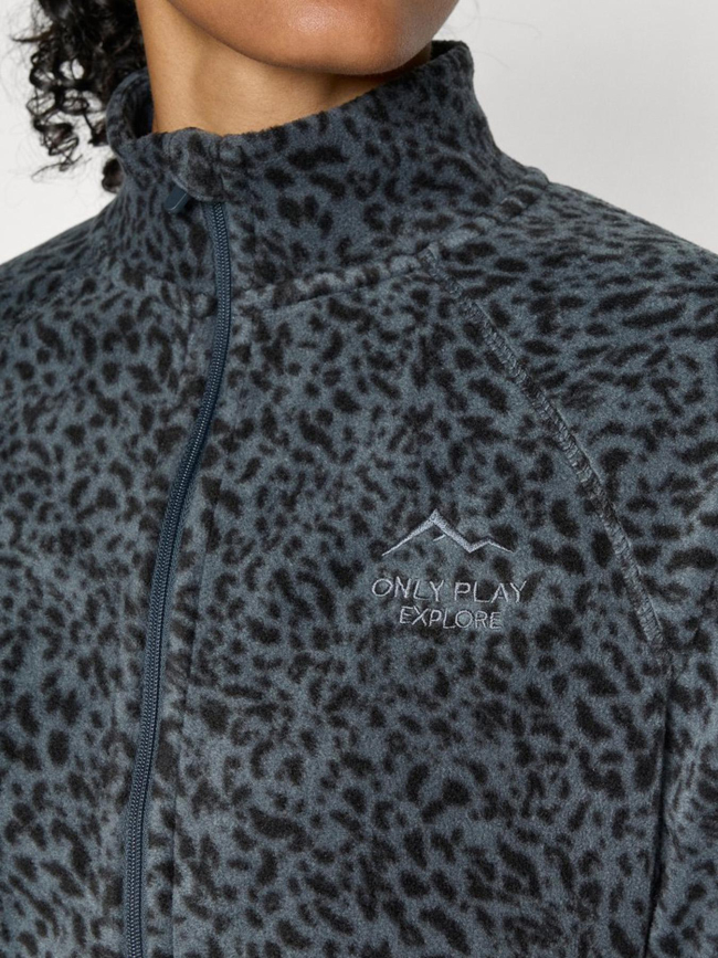 Veste polaire imprimée pino gris femme - Only Play