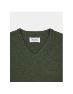 Pull col v pulser 3 kaki homme - Teddy Smith