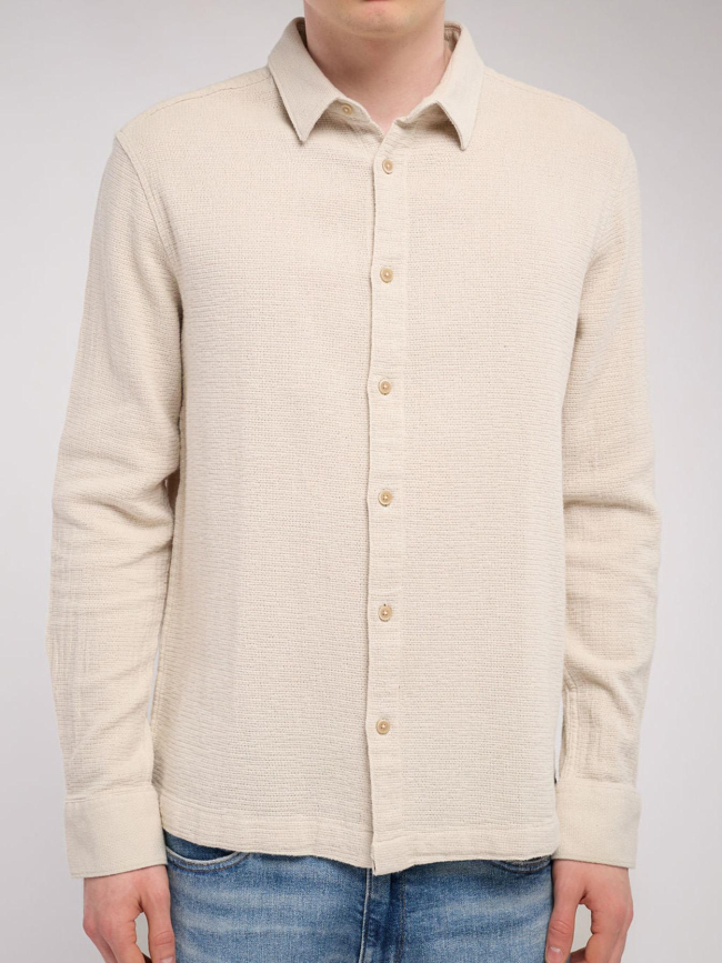 Chemise flanelle c-canyon beige homme - Teddy Smith