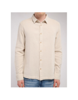 Chemise flanelle c-canyon beige homme - Teddy Smith