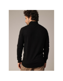 Pull col zippé almanach noir homme - Deeluxe