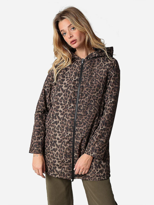 Doudoune réversible kalaa marron noir femme - Deeluxe