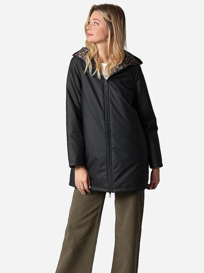 Doudoune réversible kalaa marron noir femme - Deeluxe