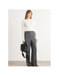 Pull torsadé cable essential blanc femme - Tommy Jeans