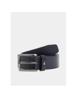 Ceinture en cuir denton à drapeau bleu marine homme - Tommy Hilfiger