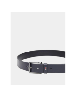 Ceinture en cuir denton à drapeau bleu marine homme - Tommy Hilfiger