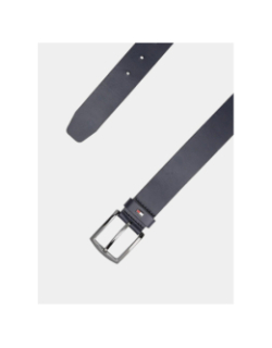 Ceinture en cuir denton à drapeau bleu marine homme - Tommy Hilfiger