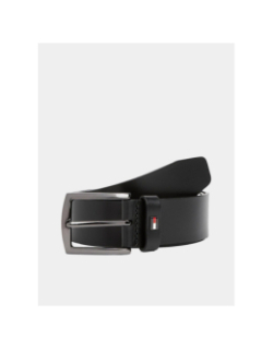 Ceinture en cuir denton à drapeau noir homme - Tommy Hilfiger