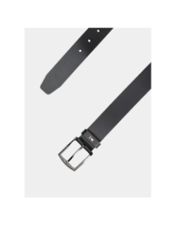 Ceinture en cuir denton à drapeau noir homme - Tommy Hilfiger