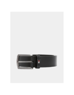Ceinture en cuir denton à drapeau noir homme - Tommy Hilfiger
