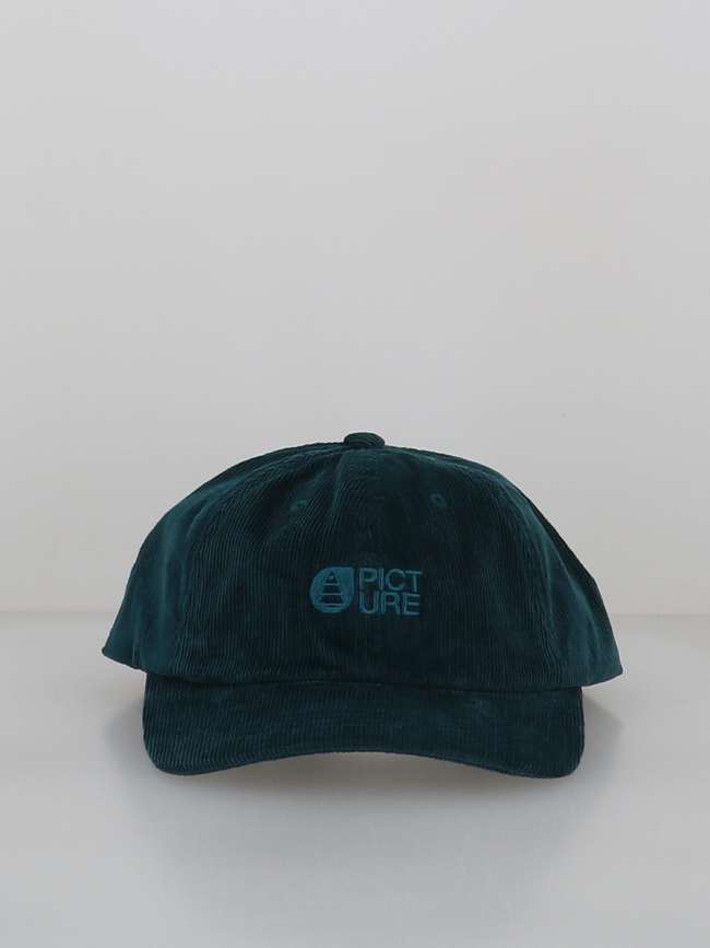 Casquette en velours côtelé qorda cap vert homme - Picture