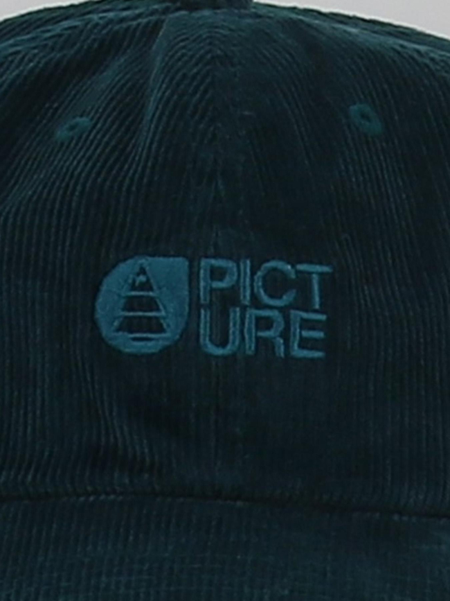 Casquette en velours côtelé qorda cap vert homme - Picture