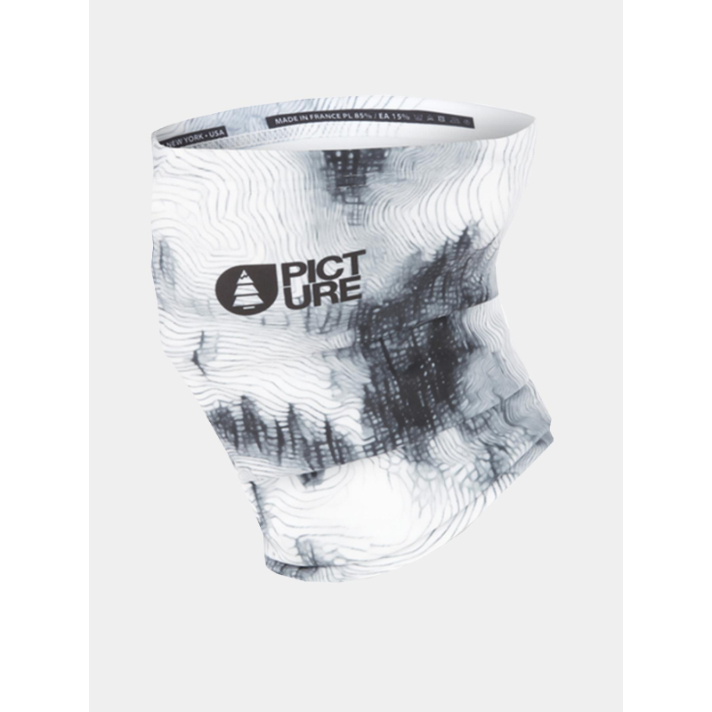 Cache-cou snowy pine print blanc - Picture