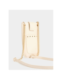 Pochette téléphone à clous clotel écru femme - Morgan