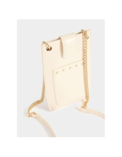 Pochette téléphone à clous clotel écru femme - Morgan