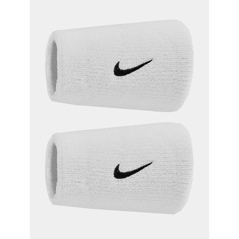 Paire de poignets éponge doublewide swoosh classic blanc - Nike