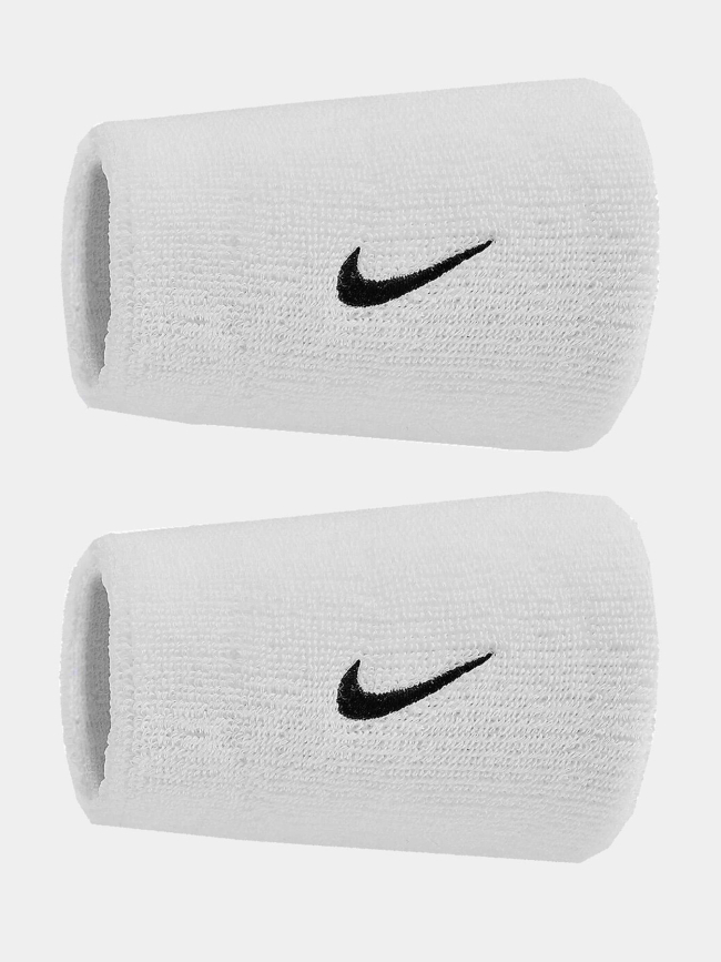 Paire de poignets éponge doublewide swoosh classic blanc - Nike
