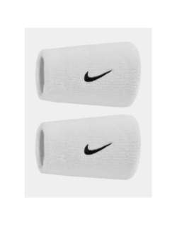 Paire de poignets éponge doublewide swoosh classic blanc - Nike