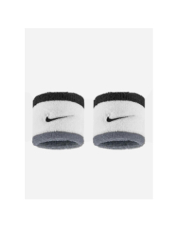 Paire de poignets éponge rayés swoosh classic gris noir blanc - Nike