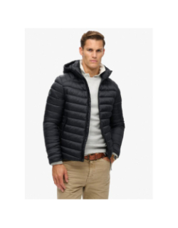 Veste matelassée à capuche fuji sport bleu marine homme - Superdry