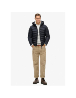 Veste matelassée à capuche fuji sport bleu marine homme - Superdry