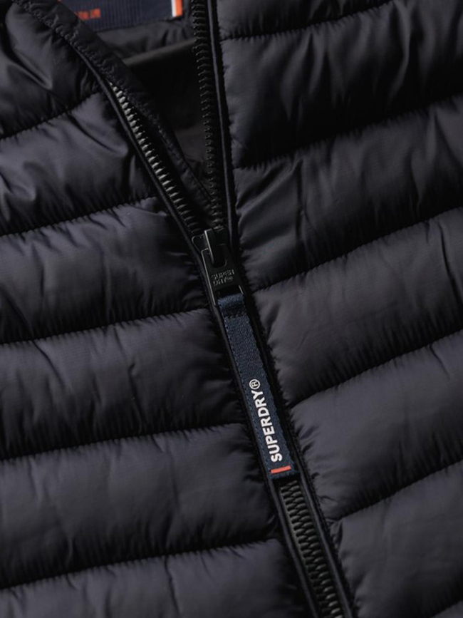 Veste matelassée à capuche fuji sport bleu marine homme - Superdry