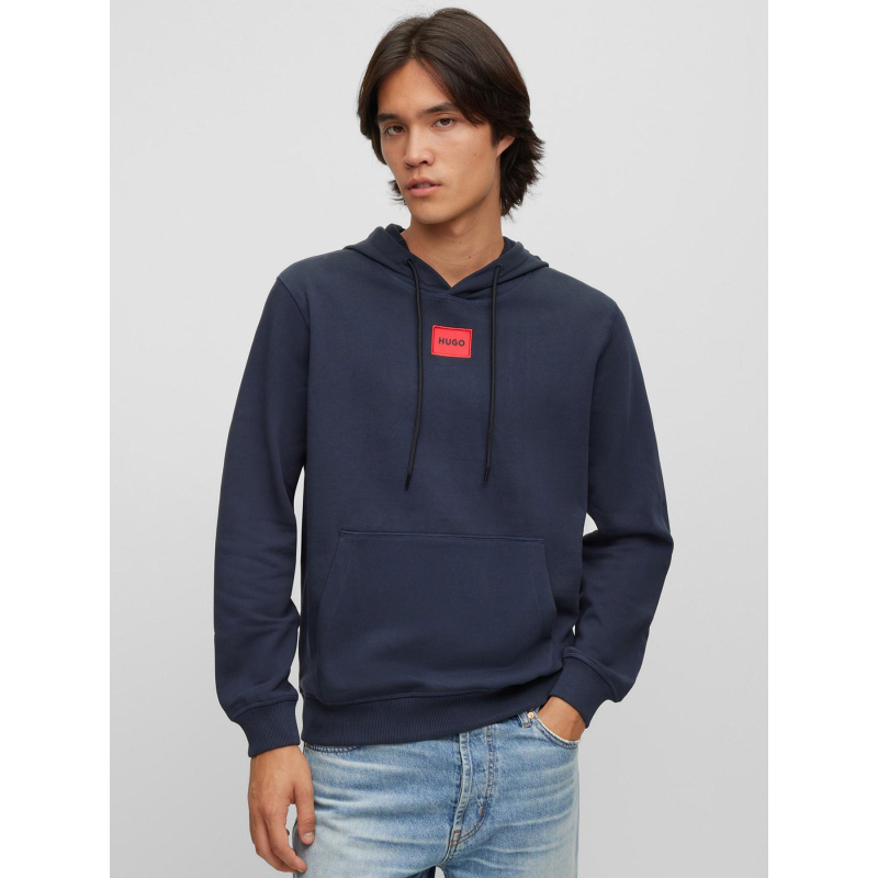 Sweat à capuche daratschi bleu marine homme - Hugo