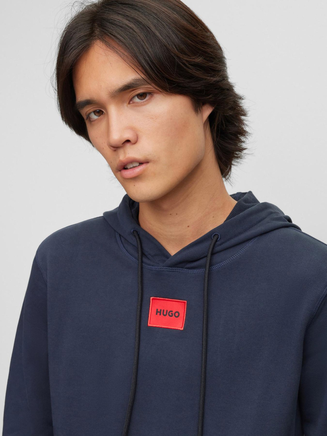 Sweat à capuche daratschi bleu marine homme - Hugo