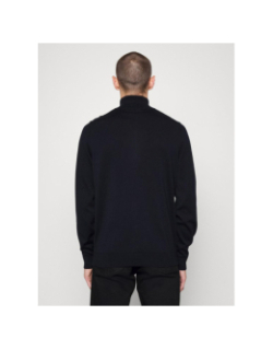 Pull col zippé san quintus bleu marine homme - Hugo
